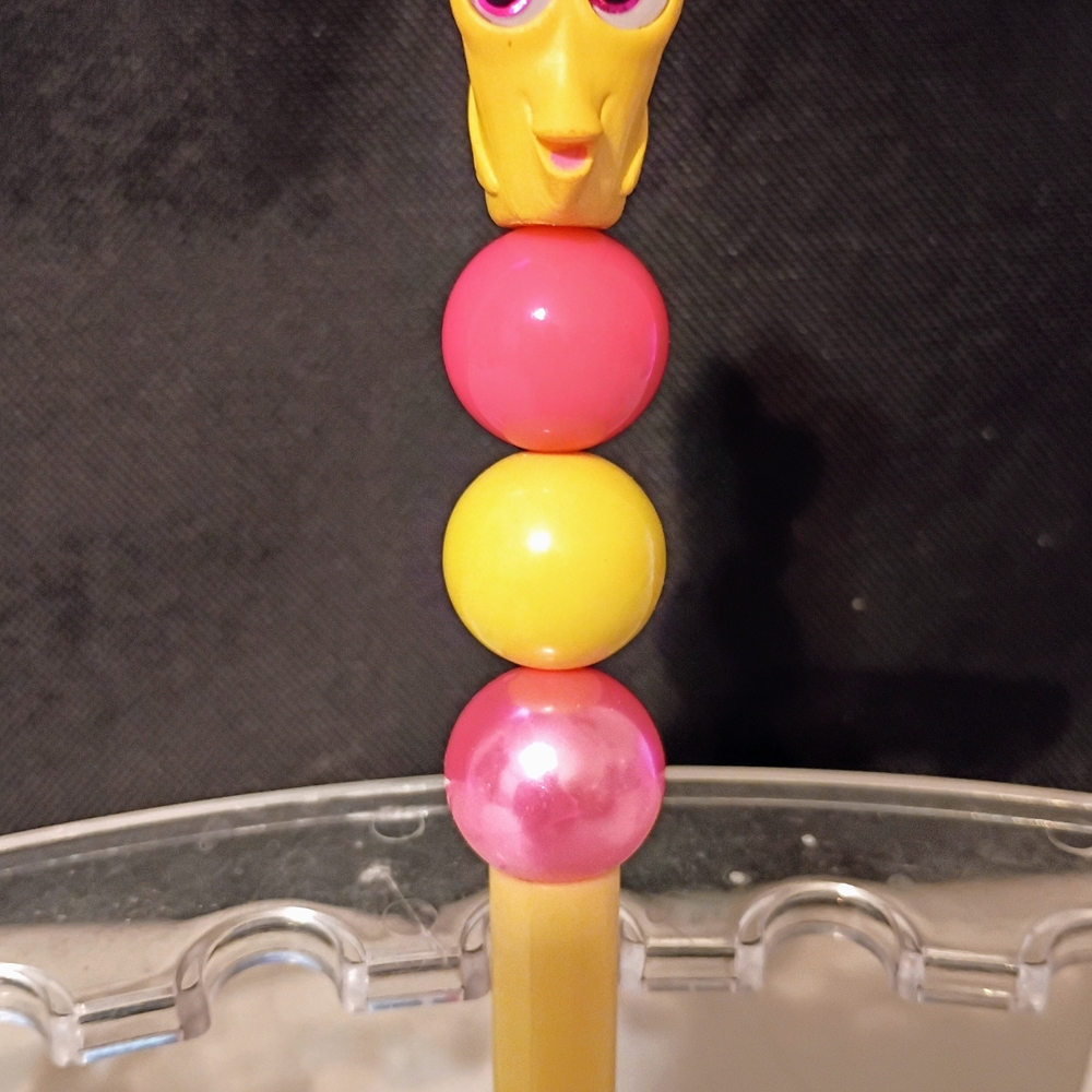 Colorful Character Pen with Beads